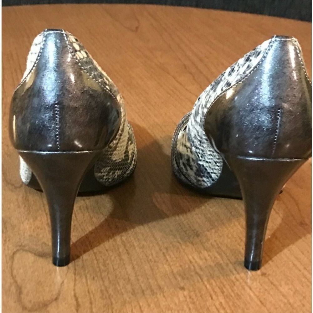 Great Condition Apt 9 Faux Snakeskin Heels Sz 6M - Picture 6 of 12